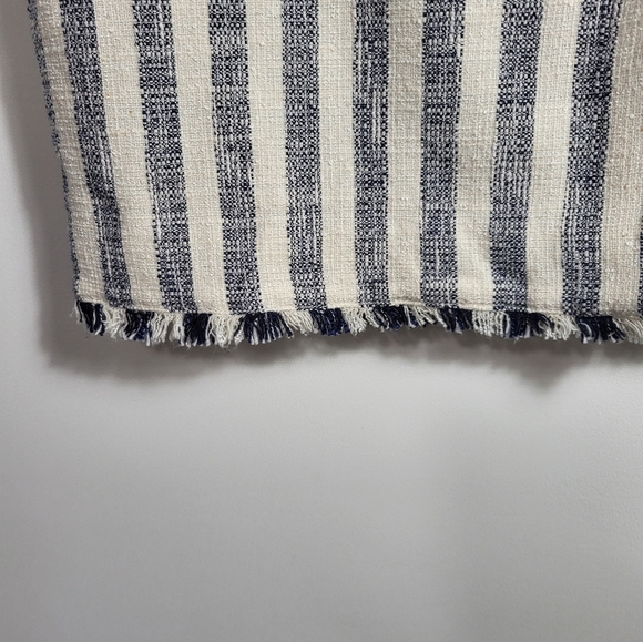 Banana Republic blue & white stripe pencil skirt, women's 0  #2398 - Picture 3 of 8